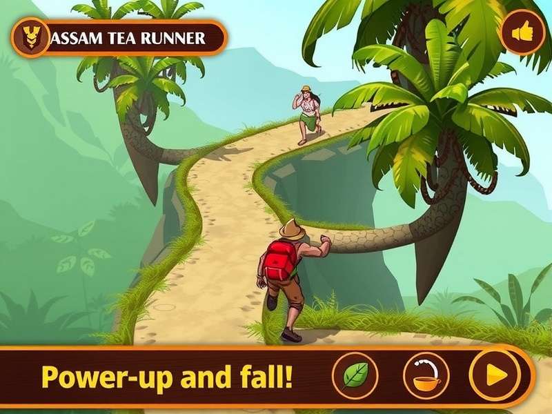 Assam Tea Runner Game Screenshot